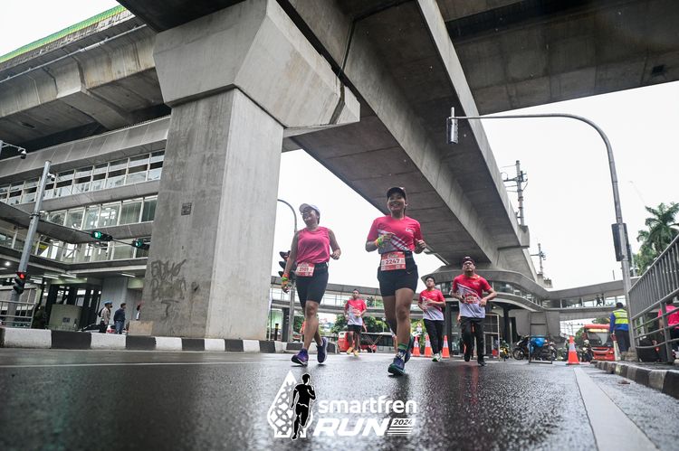 Race photo from Smartfren Run 2024