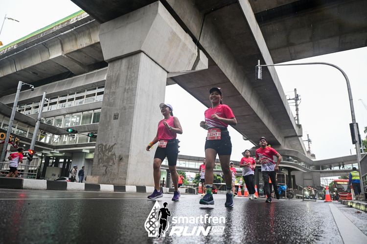 Race photo from Smartfren Run 2024