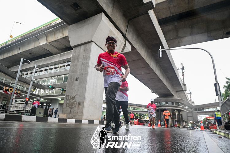 Race photo from Smartfren Run 2024