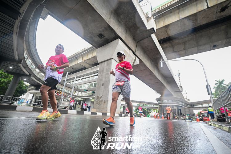 Race photo from Smartfren Run 2024