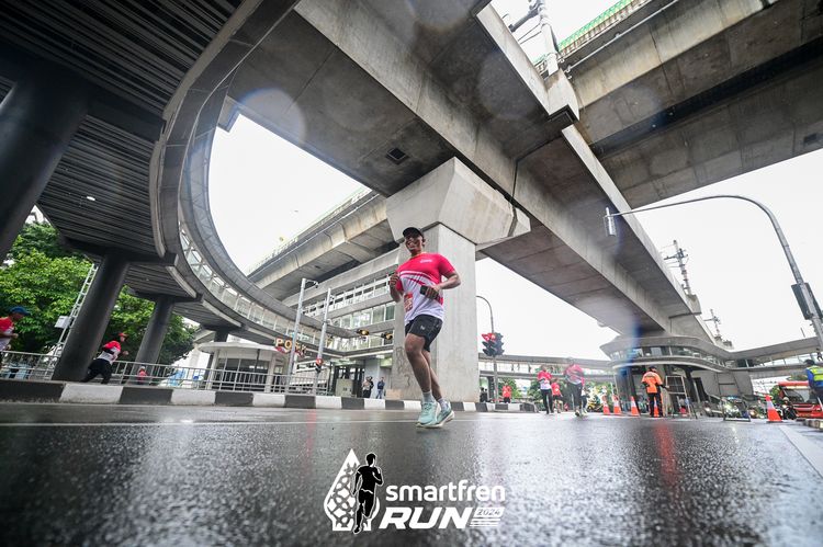 Race photo from Smartfren Run 2024