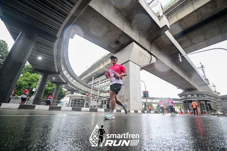 Race photo from Smartfren Run 2024