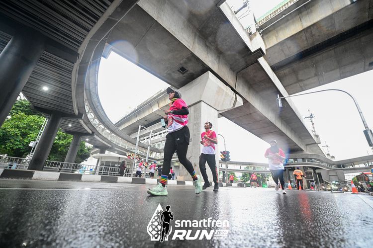 Race photo from Smartfren Run 2024