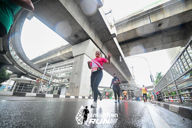 Race photo from Smartfren Run 2024