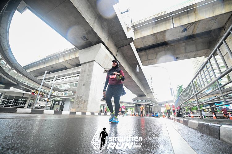 Race photo from Smartfren Run 2024