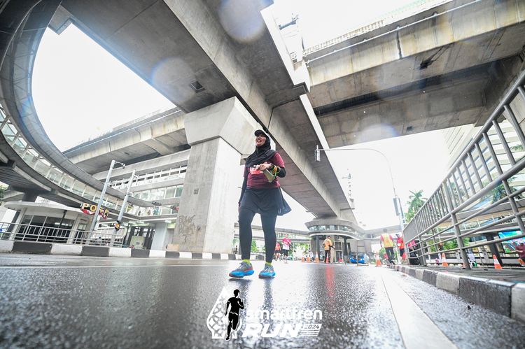 Race photo from Smartfren Run 2024