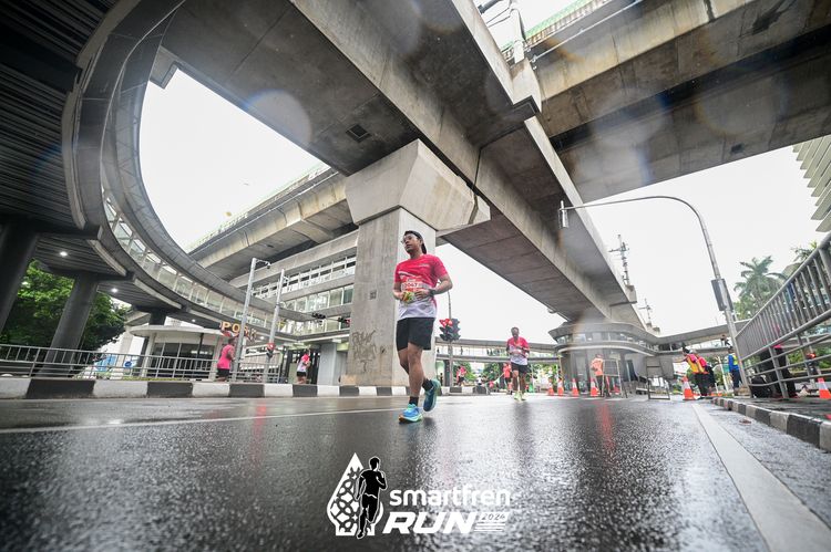 Race photo from Smartfren Run 2024