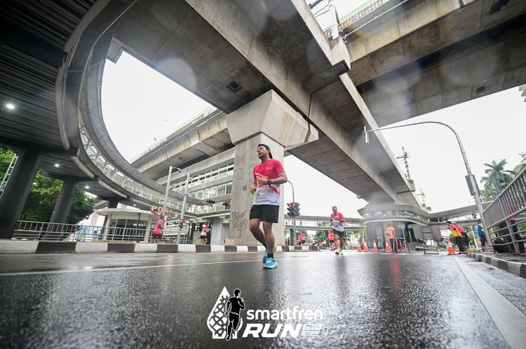 Race photo from Smartfren Run 2024