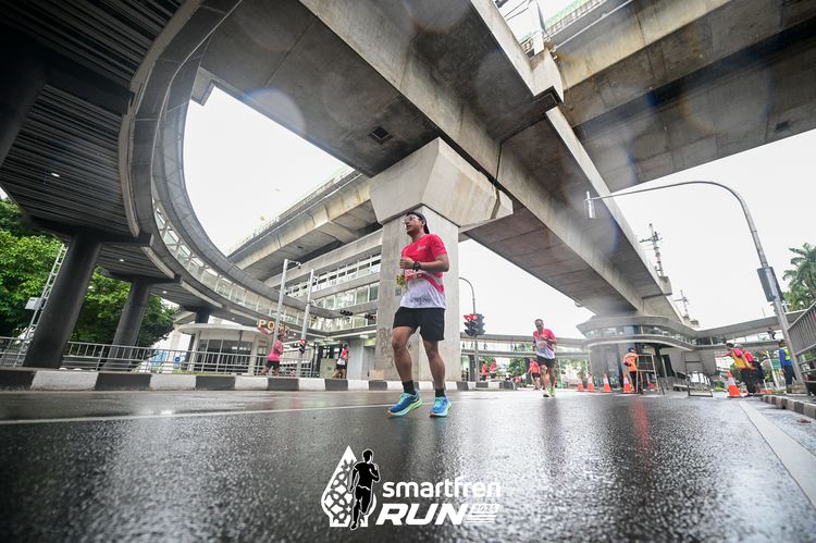 Race photo from Smartfren Run 2024