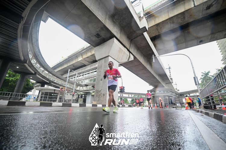 Race photo from Smartfren Run 2024