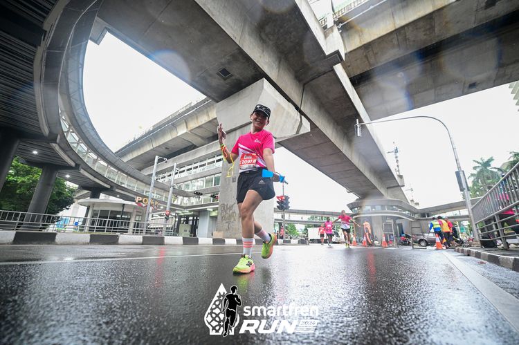 Race photo from Smartfren Run 2024
