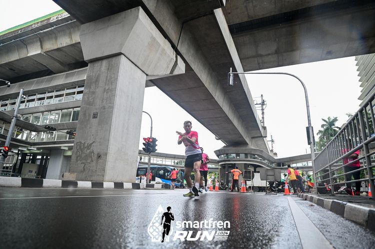 Race photo from Smartfren Run 2024