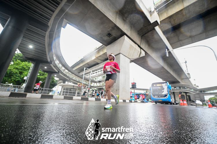 Race photo from Smartfren Run 2024
