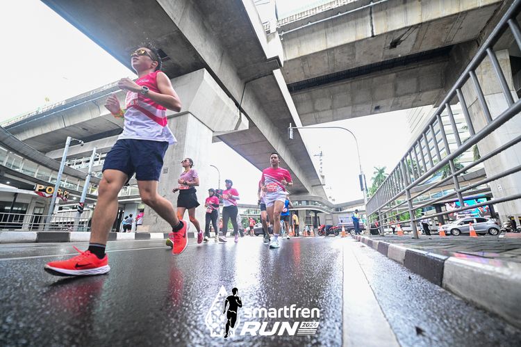 Race photo from Smartfren Run 2024
