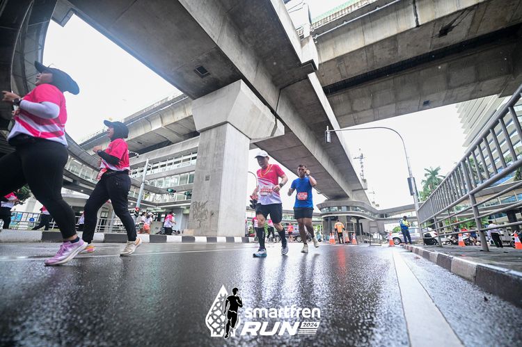 Race photo from Smartfren Run 2024