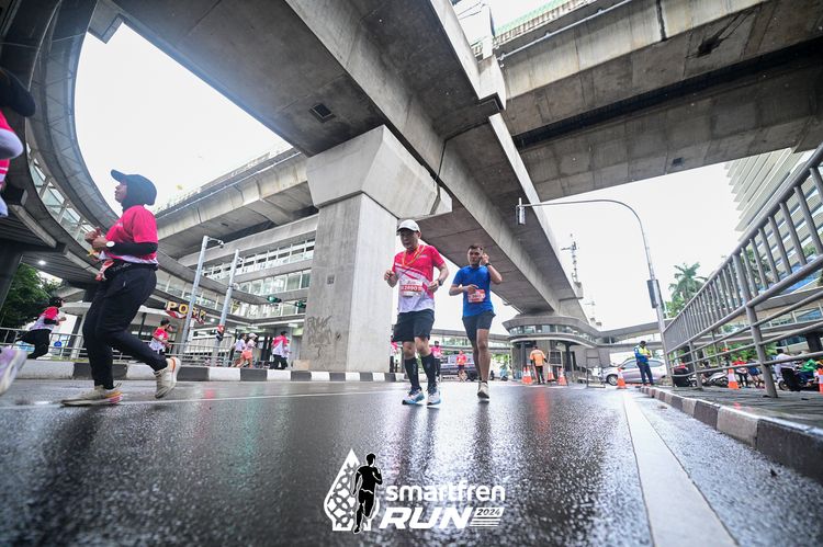 Race photo from Smartfren Run 2024