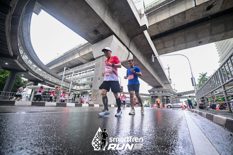 Race photo from Smartfren Run 2024