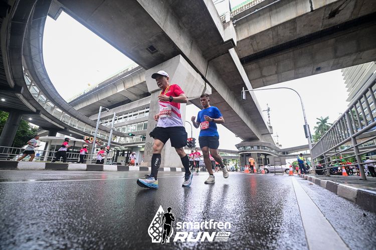 Race photo from Smartfren Run 2024