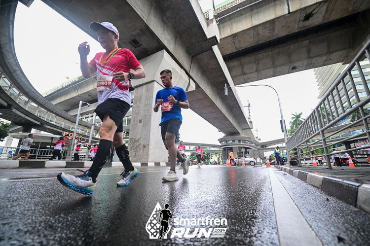 Race photo from Smartfren Run 2024