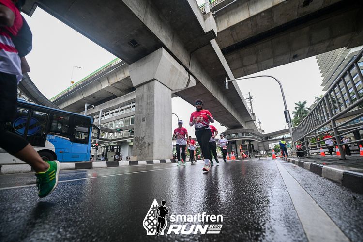 Race photo from Smartfren Run 2024