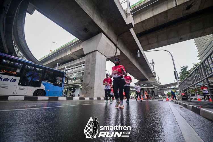 Race photo from Smartfren Run 2024