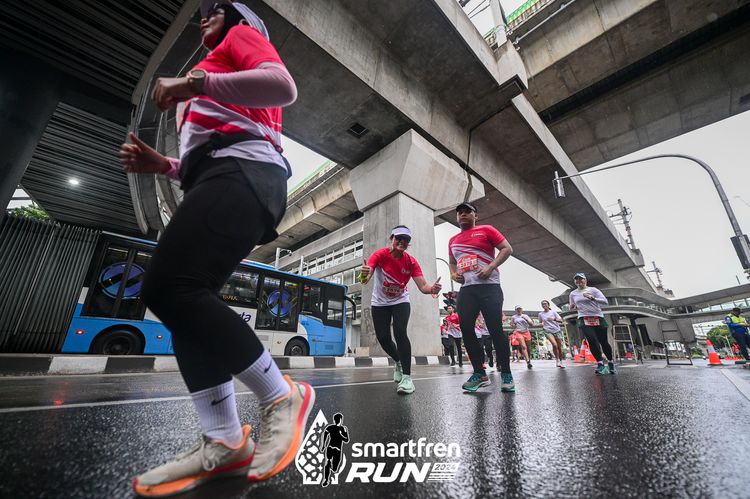 Race photo from Smartfren Run 2024