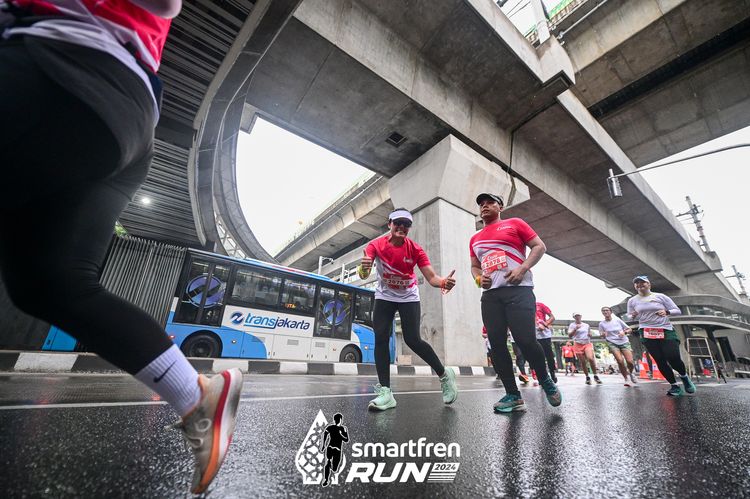 Race photo from Smartfren Run 2024