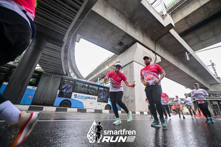 Race photo from Smartfren Run 2024