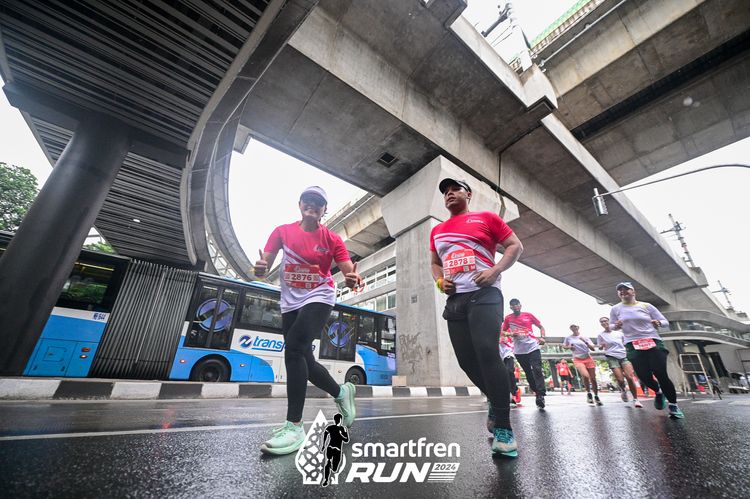Race photo from Smartfren Run 2024