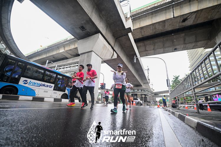 Race photo from Smartfren Run 2024