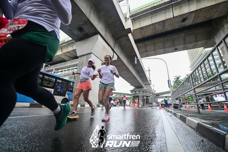 Race photo from Smartfren Run 2024