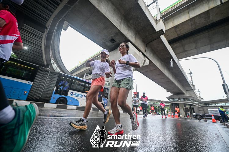 Race photo from Smartfren Run 2024