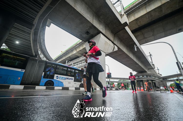 Race photo from Smartfren Run 2024