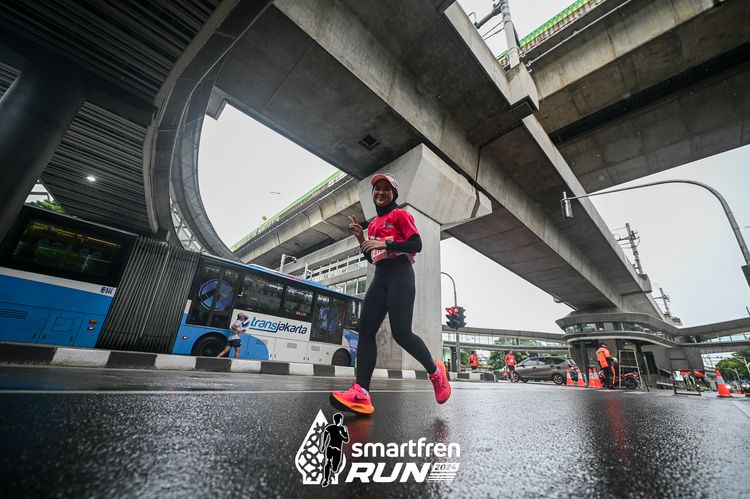 Race photo from Smartfren Run 2024