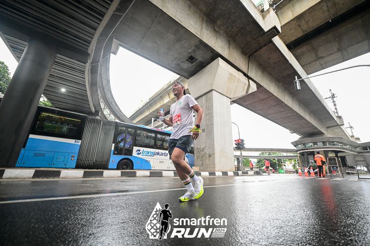 Race photo from Smartfren Run 2024