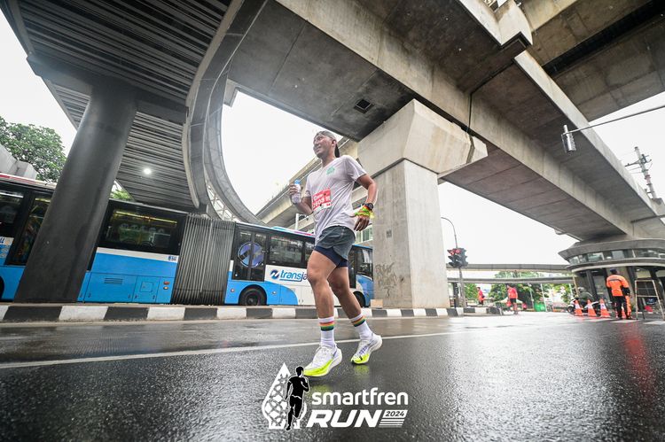 Race photo from Smartfren Run 2024