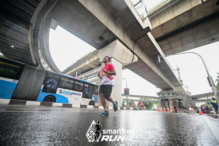 Race photo from Smartfren Run 2024