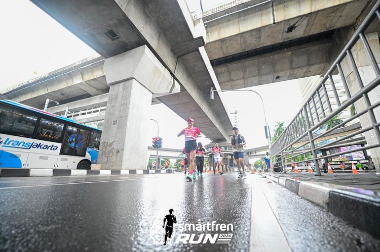 Race photo from Smartfren Run 2024