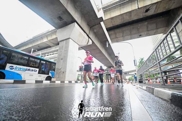 Race photo from Smartfren Run 2024