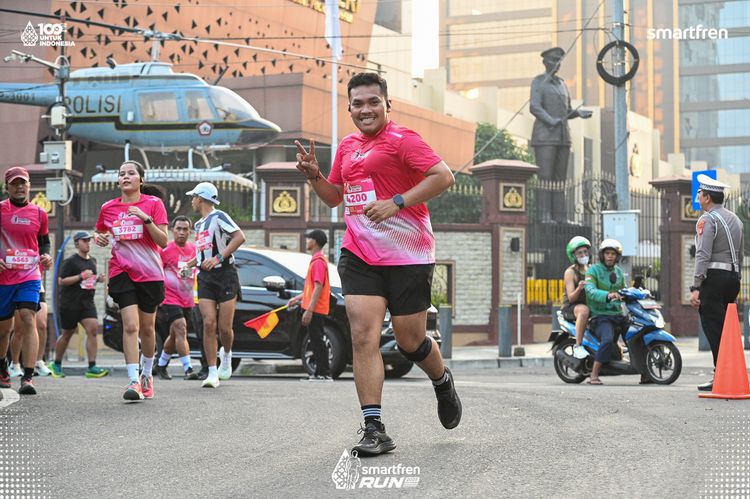 Race photo from Smartfren Run 2025 