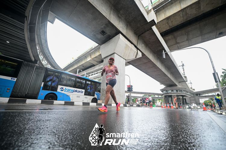 Race photo from Smartfren Run 2024