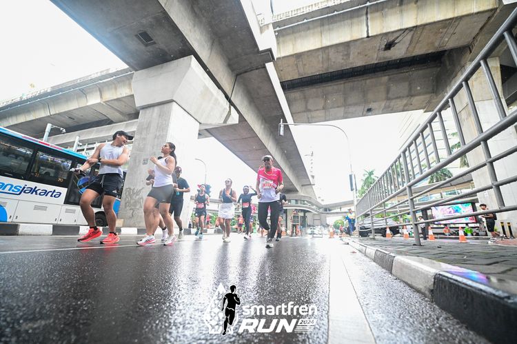 Race photo from Smartfren Run 2024