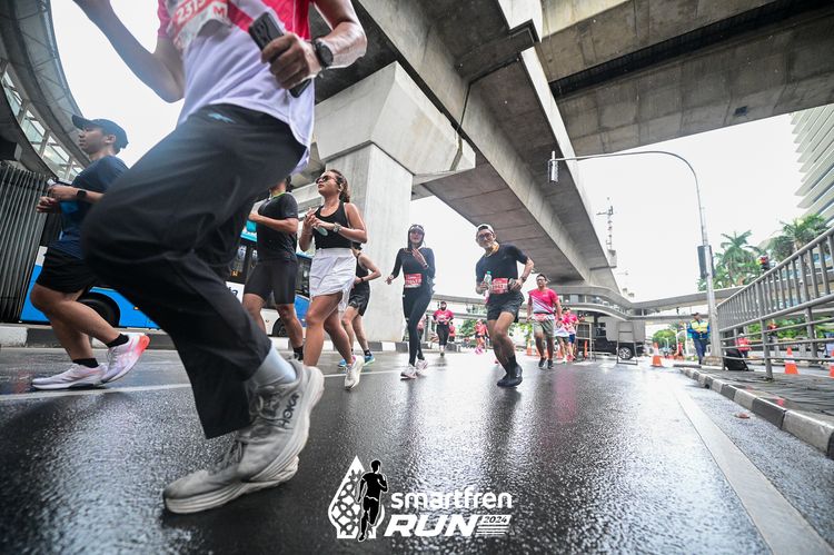 Race photo from Smartfren Run 2024