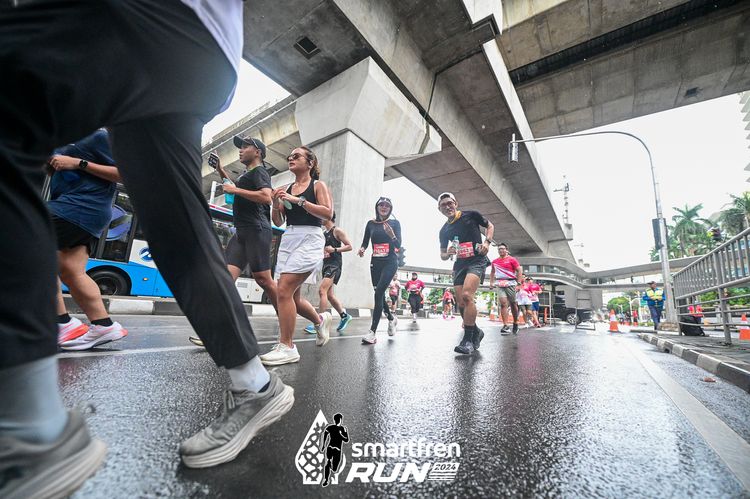 Race photo from Smartfren Run 2024
