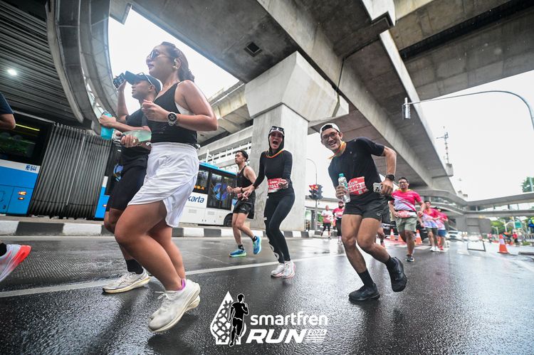 Race photo from Smartfren Run 2024