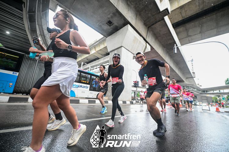Race photo from Smartfren Run 2024