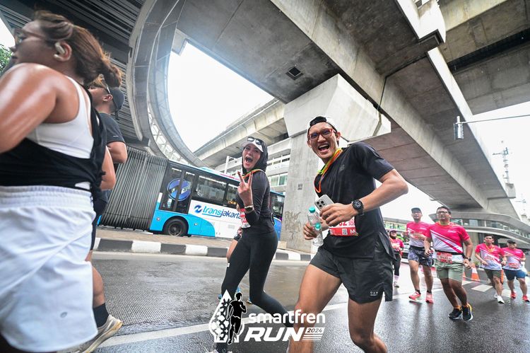 Race photo from Smartfren Run 2024