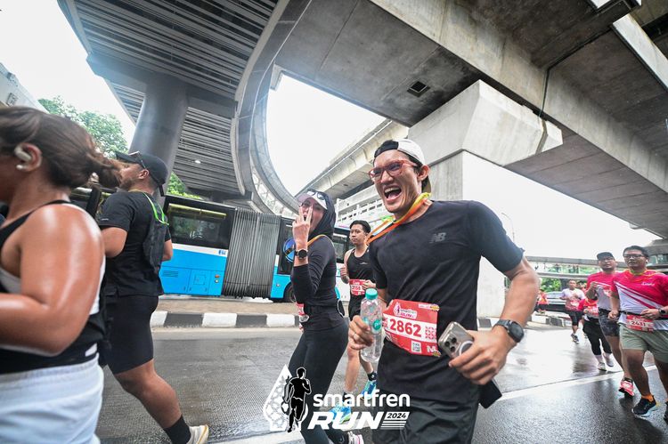 Race photo from Smartfren Run 2024
