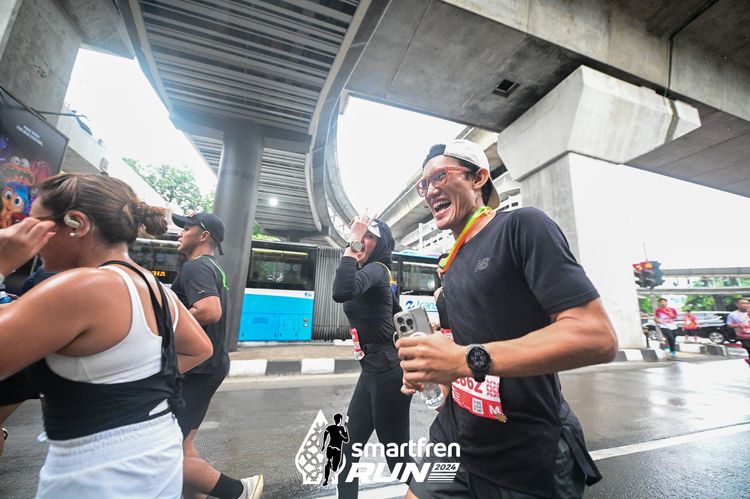 Race photo from Smartfren Run 2024