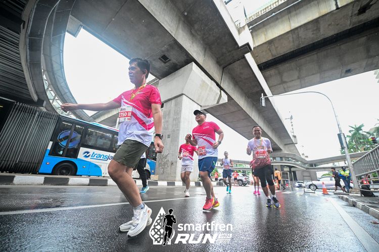 Race photo from Smartfren Run 2024